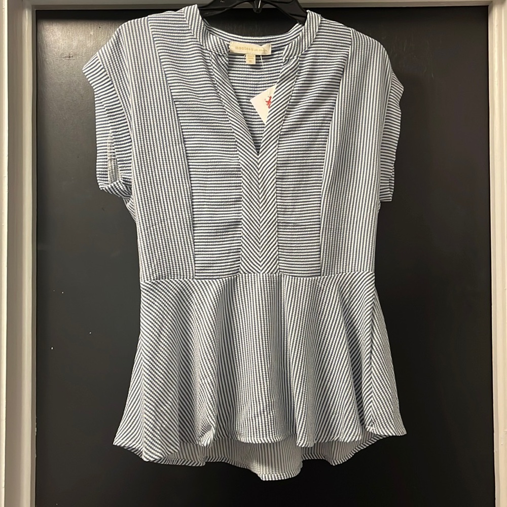 Monteau striped top size XL new with tags